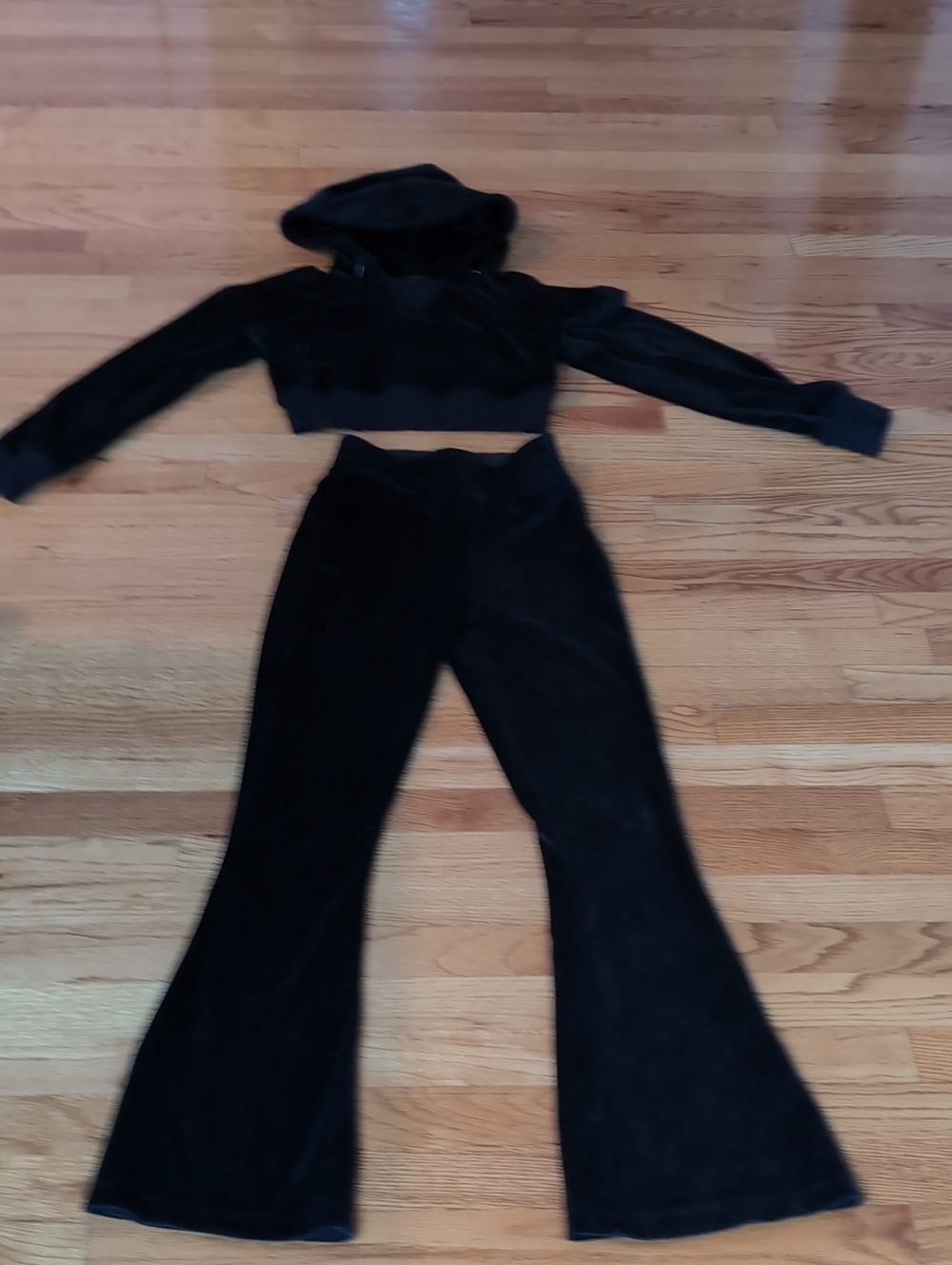 NBD Black Velvet Track Suit